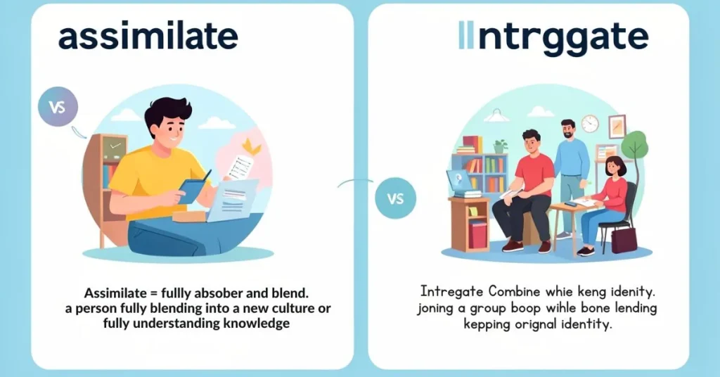 Difference Between Assimilate and Integrate