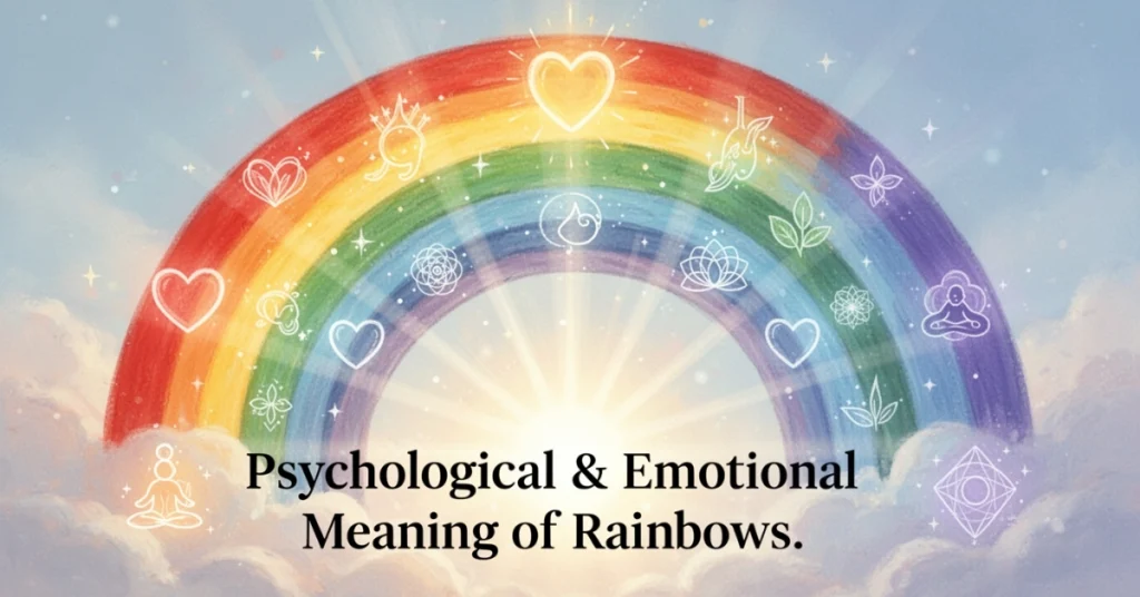 Rainbow representing emotional balance, healing, and hope