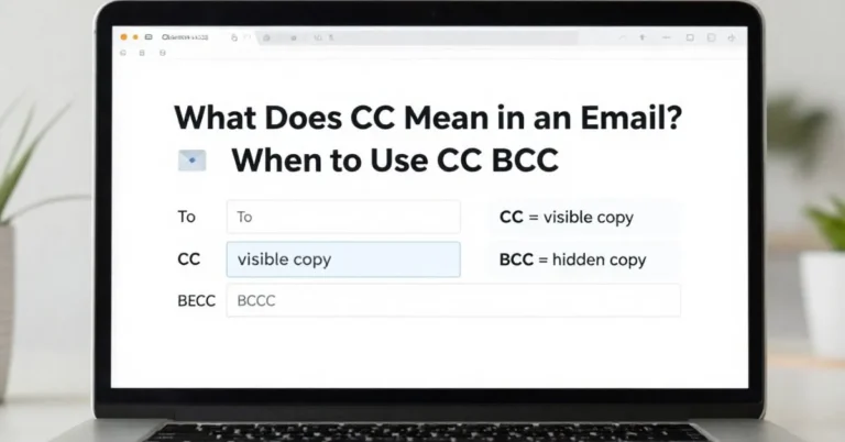 CC email field explained