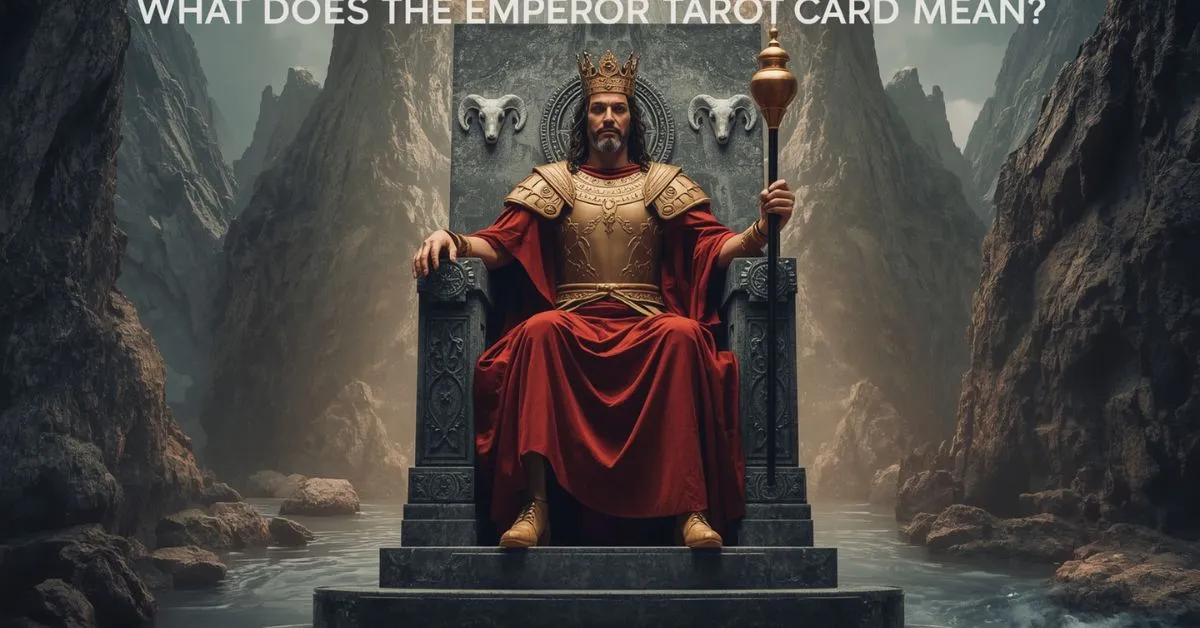 Emperor tarot card meaning symbolic feature image