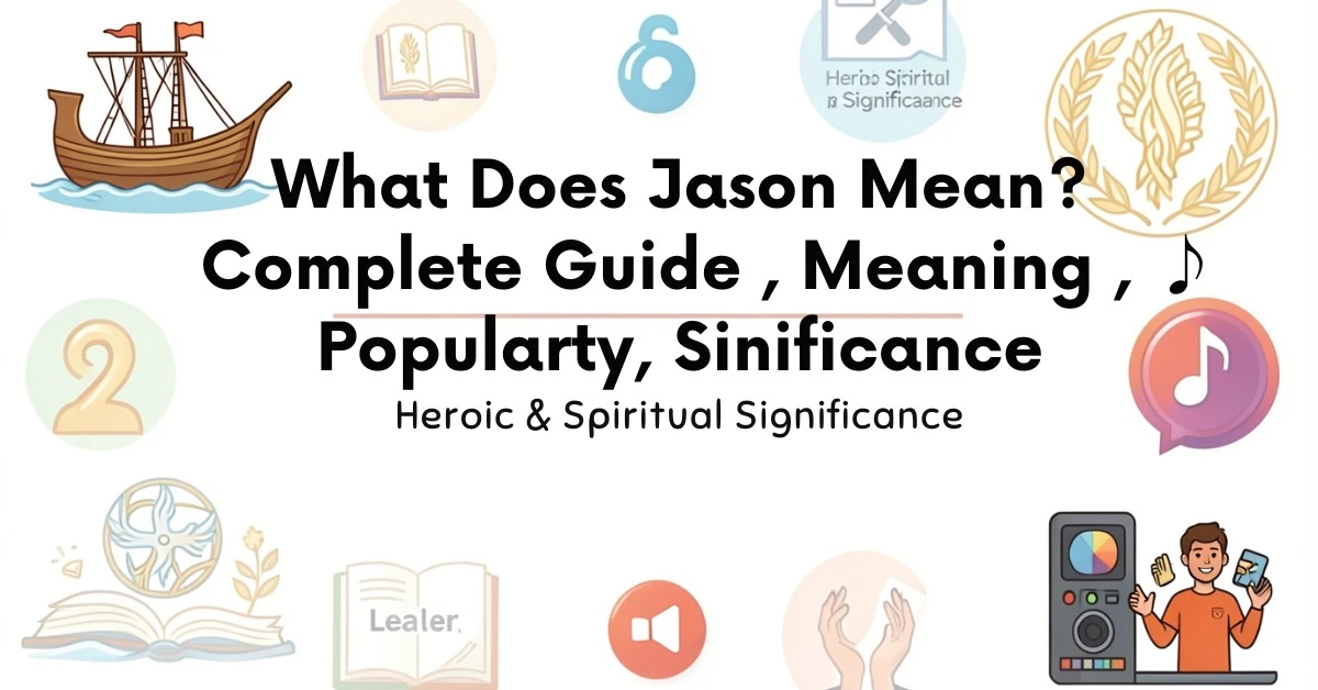 Jason name meaning, origin, mythology, spirituality, and popularity explained