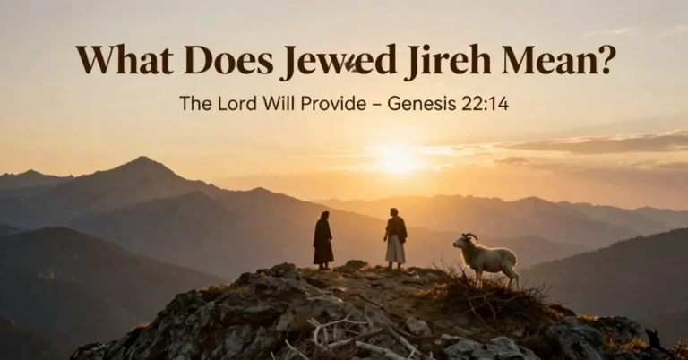 Jehovah Jireh biblical meaning feature image