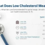 Low cholesterol blood test chart