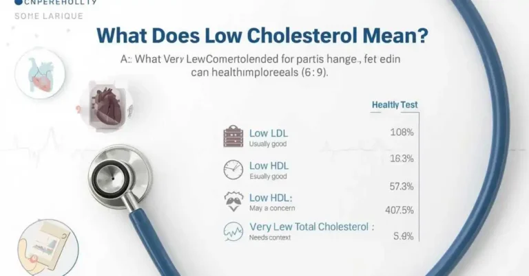 Low cholesterol blood test chart