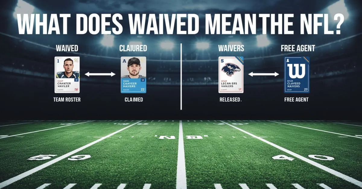 NFL waived meaning and waiver process graphic
