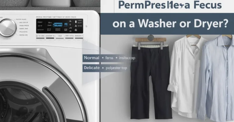 perm press washer and dryer setting explained