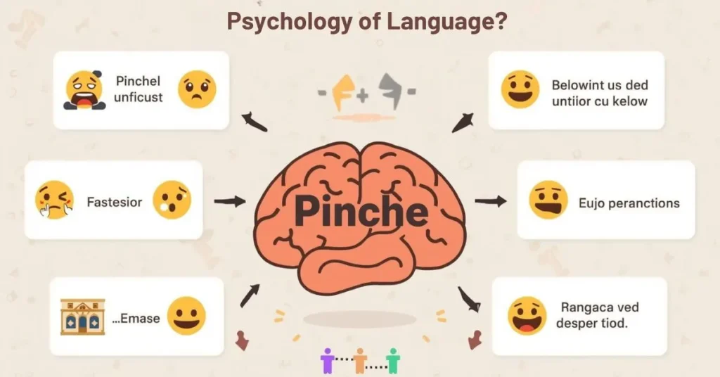 Illustration showing how tone, context, and social cues affect the meaning of the Mexican slang word “Pinche”