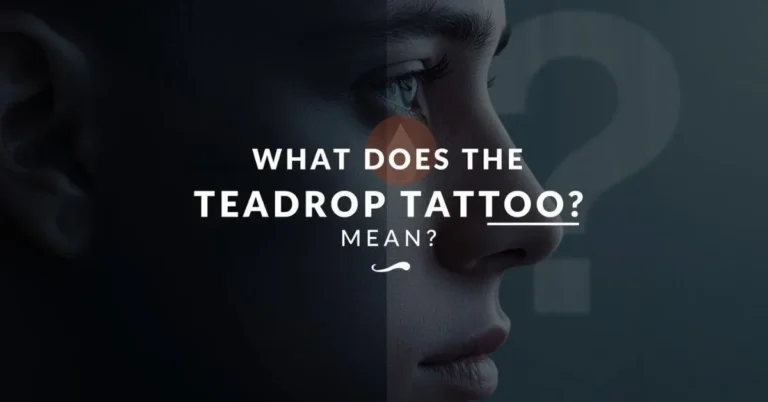 Teardrop tattoo meaning under-eye symbolic image
