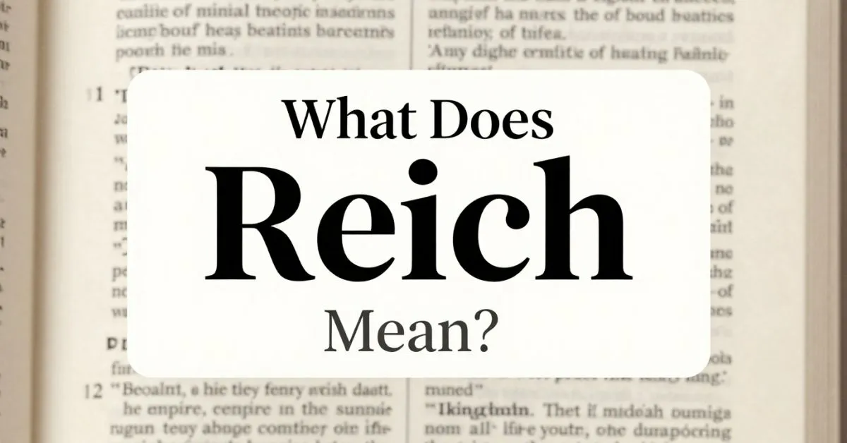 Reich meaning guide