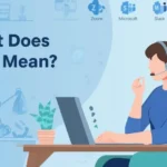 Illustration of a home office setup with remote work tools for WFH guide