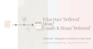 Deffered corrected to deferred with a now-to-later timeline graphic
