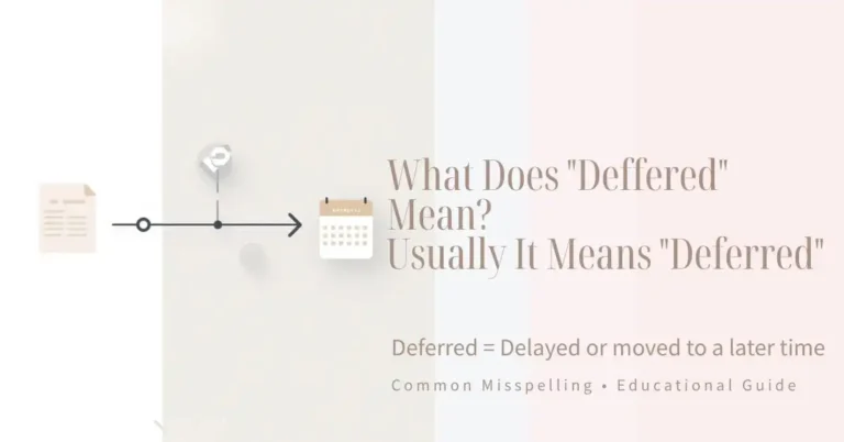 Deffered corrected to deferred with a now-to-later timeline graphic