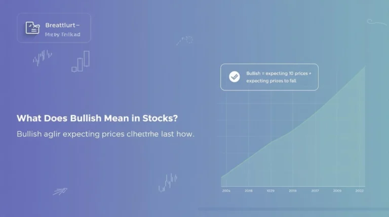Bullish stock meaning with upward chart