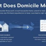Domicile legal home vs residence image