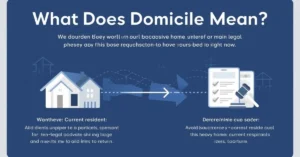 Domicile legal home vs residence image