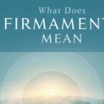 Firmament shown as sky expanse above earth