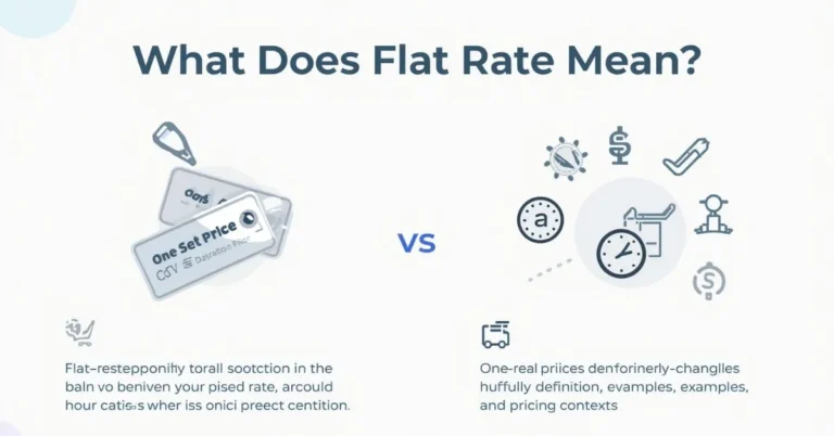 flat rate meaning pricing illustration