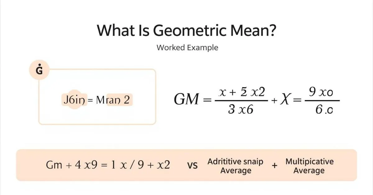 geometric mean formula chart