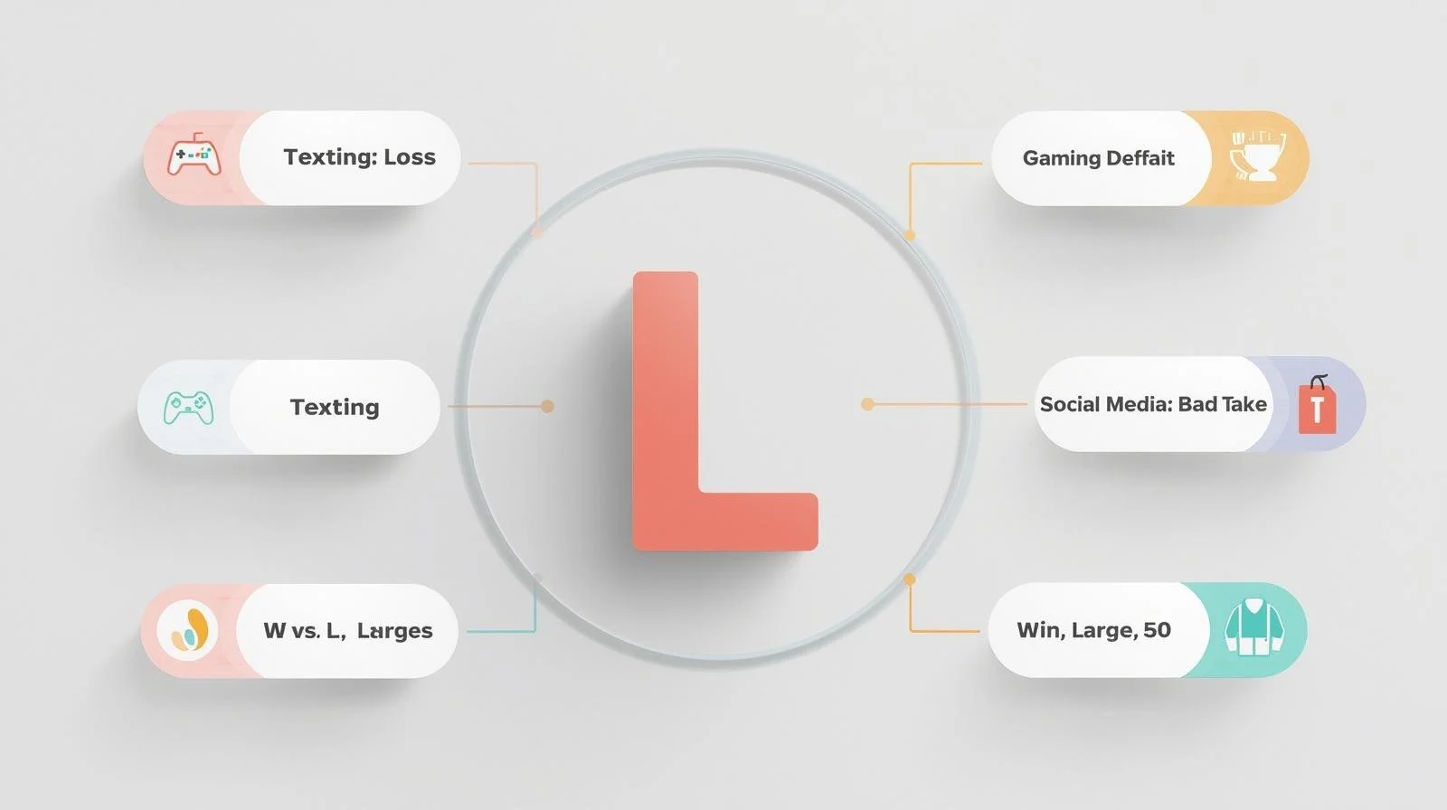 Visual guide explaining what L means in texting, gaming, social media, and other common contexts.