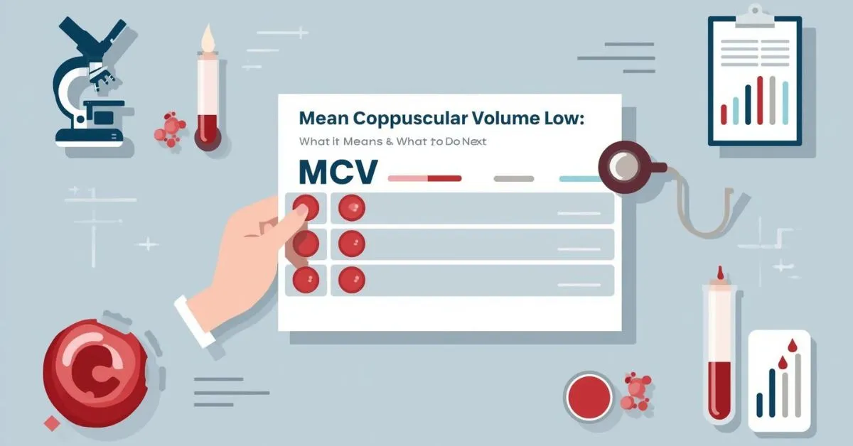 Low MCV blood test and microcytosis image
