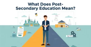 student choosing post secondary education paths