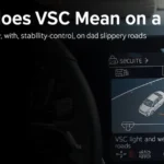 VSC dashboard light and stability control image