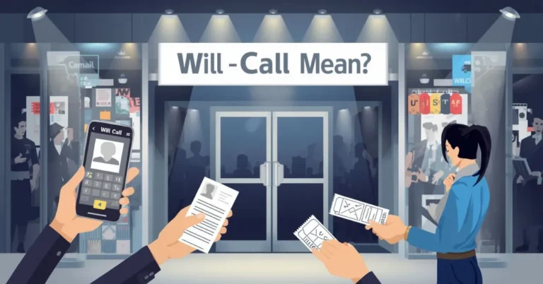 Will call ticket pickup at venue box office