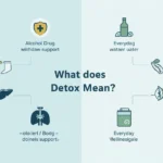 Visual guide explaining detox meaning across medical, body, wellness, and lifestyle contexts.