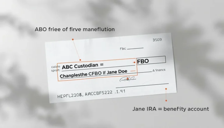 FBO check payee line explained