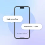 HML meaning in text shown with phone chat examples