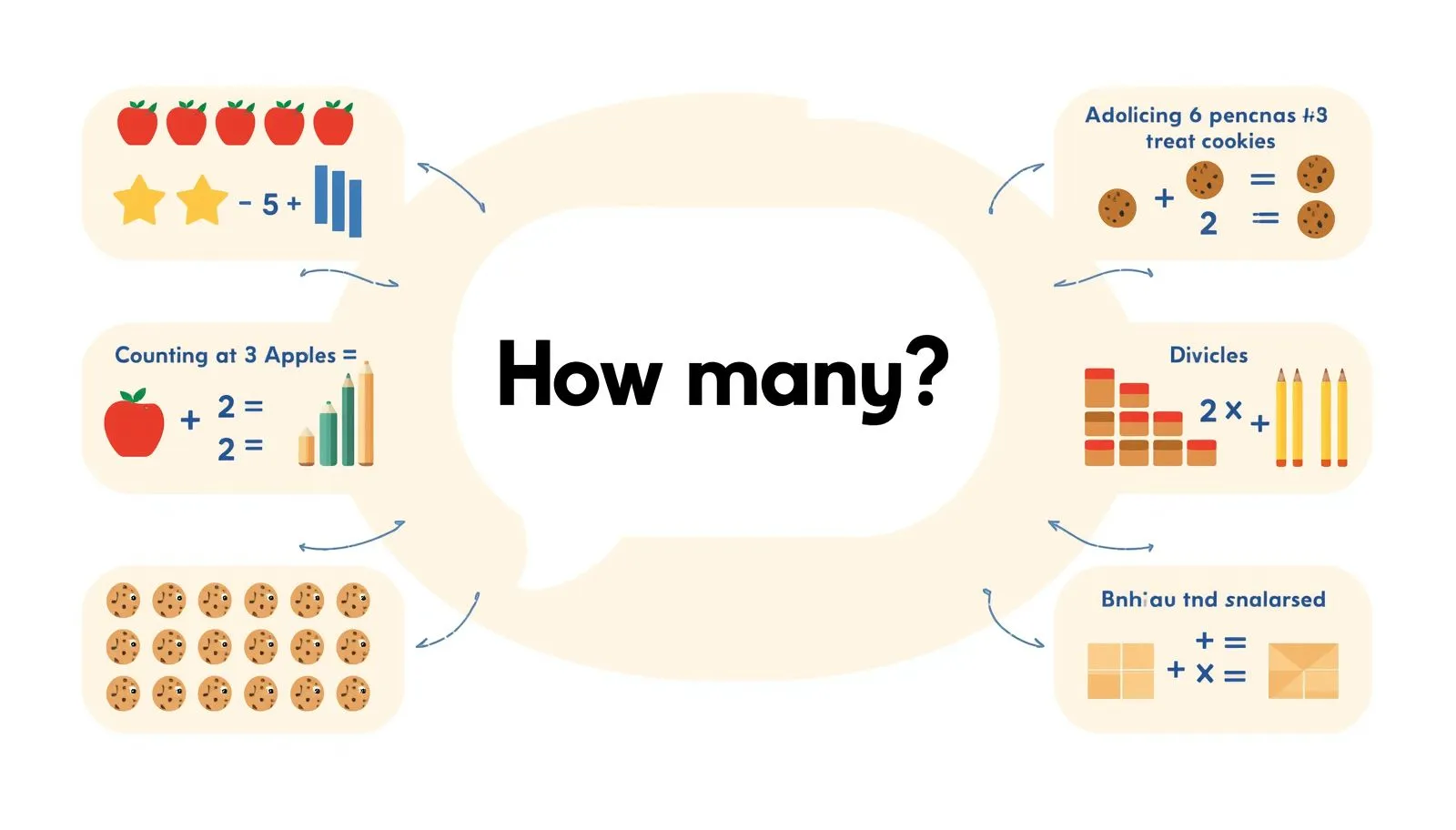 How many meaning in math with counting and word problem examples