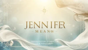 Jennifer name meaning and origin graphic