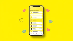 Red heart Snapchat BFF meaning shown on a phone screen.