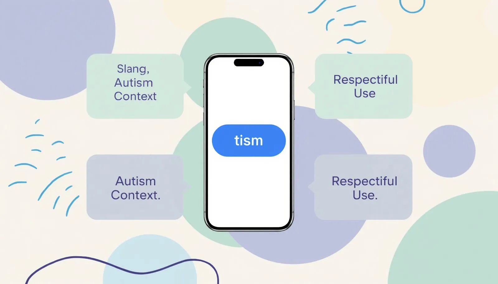 “Social media slang graphic explaining what tism means.”